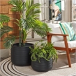 Safavieh Nardo Planter Pot Set of 2 in Black