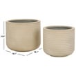 Safavieh Nardo Planter Pot Set of 2 in Beige