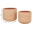 Safavieh Nardo Planter Pot Set of 2 in Terracotta
