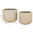 Safavieh Lucca Planter Pot Set of 2 in Beige