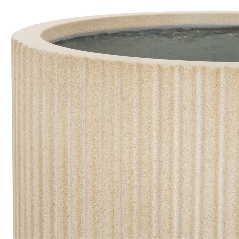 Safavieh Lucca Planter Pot Set of 2 in Beige