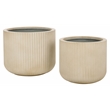 Safavieh Lucca Planter Pot Set of 2 in Beige