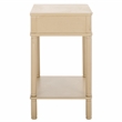 Safavieh Thurston Wood 1 Drw Accent Table in Natural