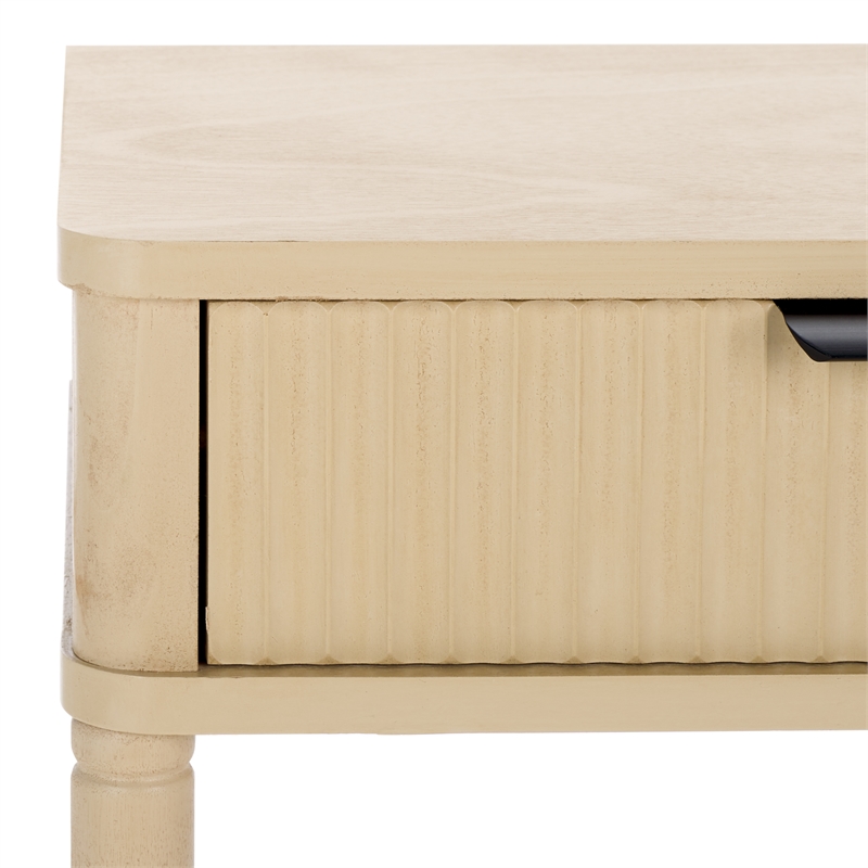 Safavieh Thurston Wood 1 Drw Accent Table in Natural