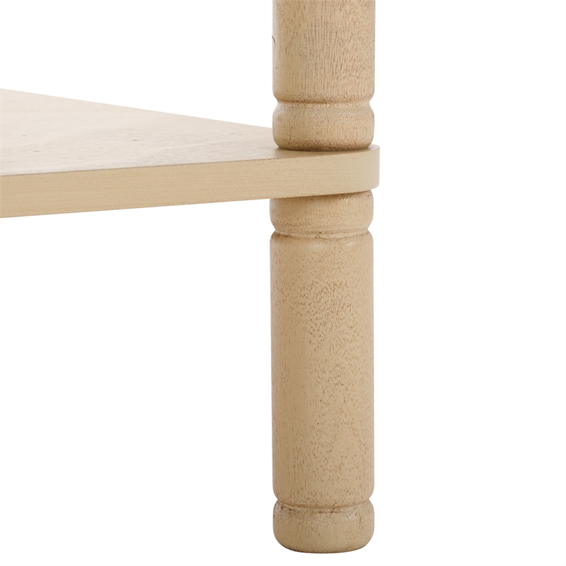 Safavieh Thurston Wood 1 Drw Accent Table in Natural