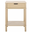 Safavieh Thurston Wood 1 Drw Accent Table in Natural