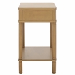 Safavieh Thurston Wood 1 Drw Accent Table in Brown