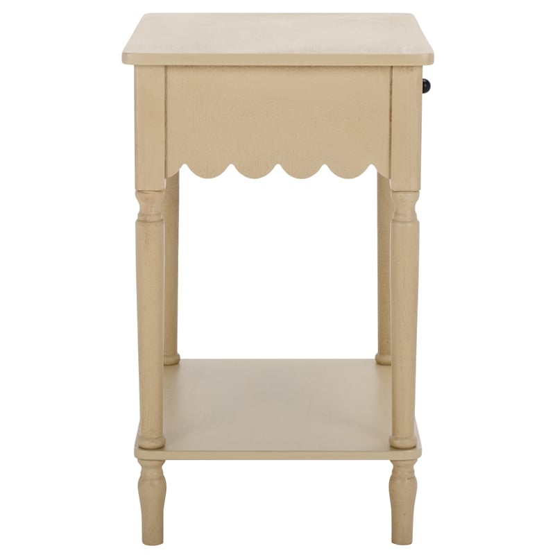 Safavieh Haven Wood 1 Top Drw Accent Table in Natural