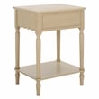 Safavieh Haven Wood 1 Top Drw Accent Table in Natural