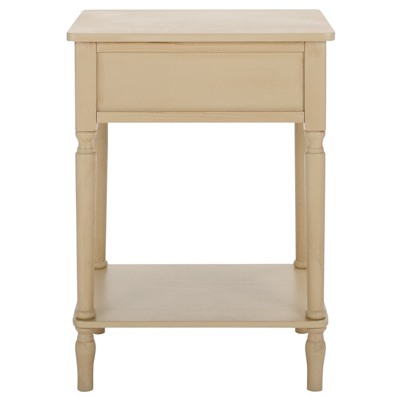 Safavieh Haven Wood 1 Top Drw Accent Table in Natural