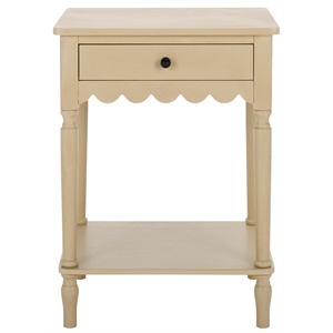 Safavieh Haven Wood 1 Top Drw Accent Table in Natural