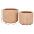 Safavieh Lucca Planter Pot Set of 2 in Terracotta