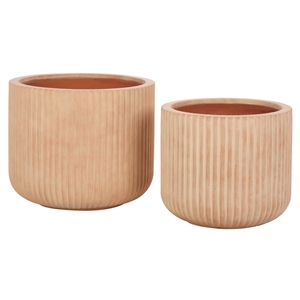 Safavieh Lucca Planter Pot Set of 2 in Terracotta