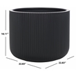 Safavieh Lucca Large Planter Pot in Black