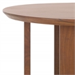 Safavieh Raybelina Round Wood and Iron Accent Table in Walnut