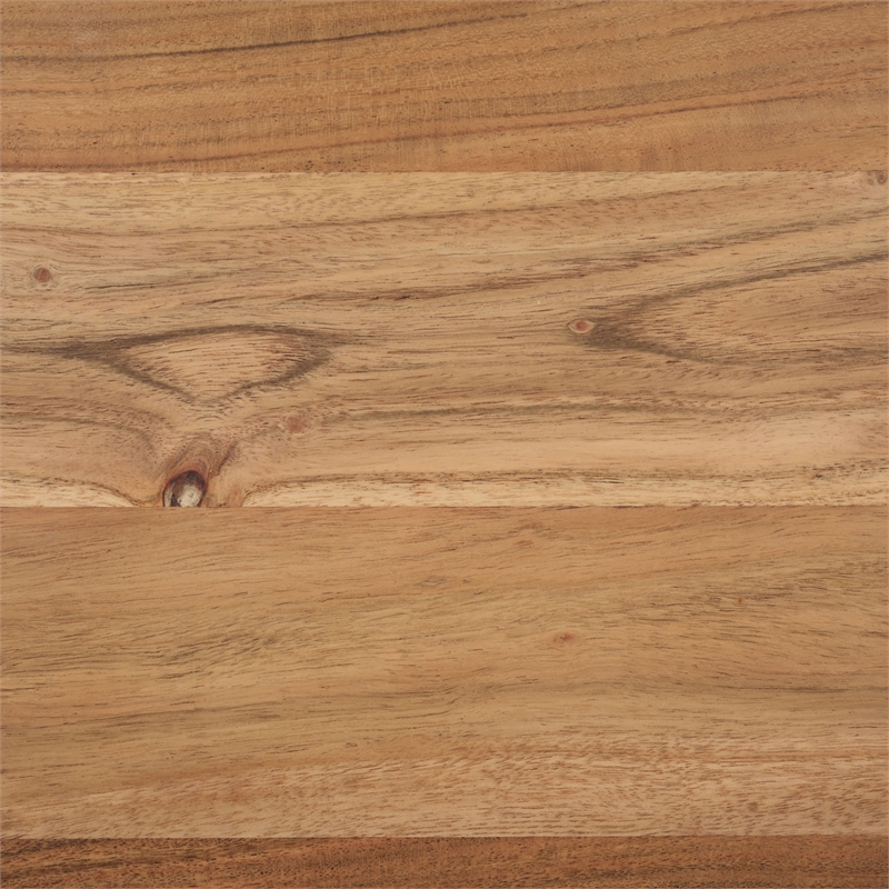 Safavieh Lesliette 3 Drawer Wood and Iron Nightstand in Natural