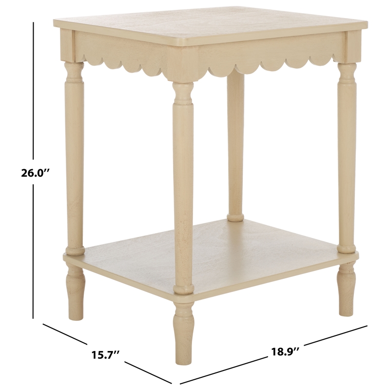 Safavieh Haven Wood Accent Table in Natural
