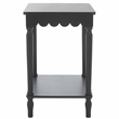 Safavieh Haven Wood Accent Table in Matte Black