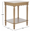 Safavieh Haven Wood Accent Table in Brown