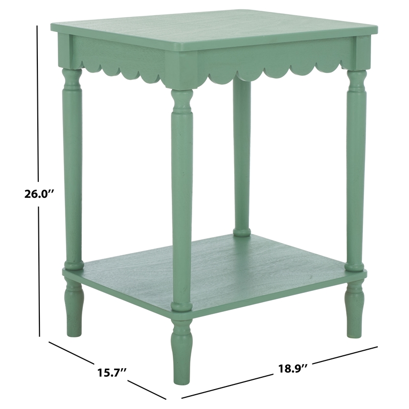 Safavieh Haven Wood Accent Table in Sage