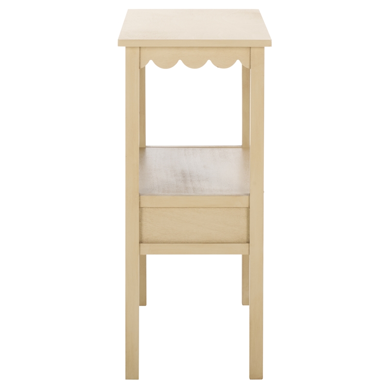 Safavieh Haven Wood Low Drawer Accent Table in Natural