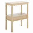 Safavieh Haven Wood Low Drawer Accent Table in Natural
