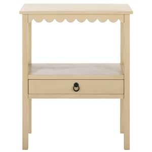 Safavieh Haven Wood Low Drawer Accent Table in Natural