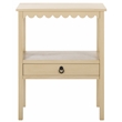 Safavieh Haven Wood Low Drawer Accent Table in Natural