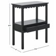 Safavieh Haven Wood Low Drawer Accent Table in Matte Black