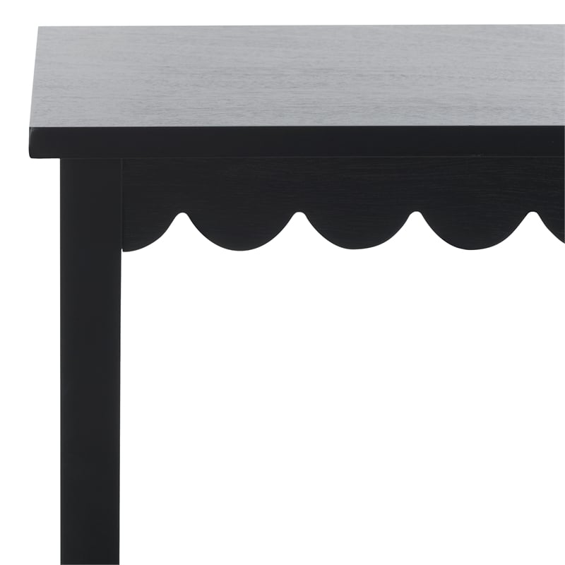 Safavieh Haven Wood Low Drawer Accent Table in Matte Black