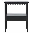 Safavieh Haven Wood Low Drawer Accent Table in Matte Black