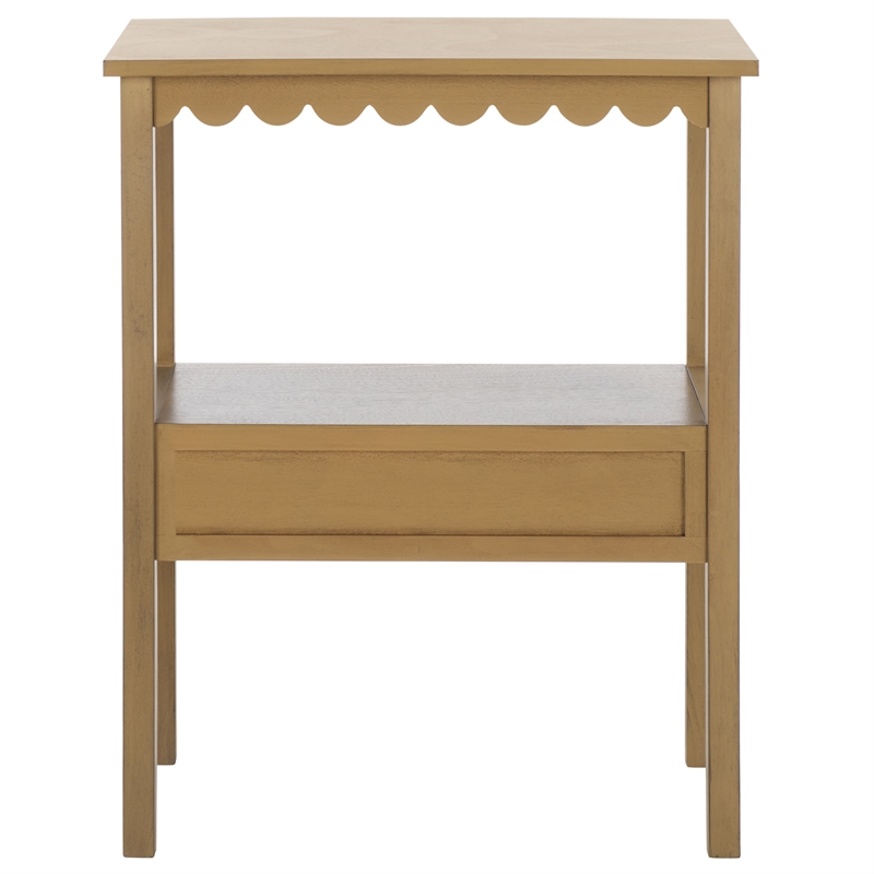 Safavieh Haven Wood Low Drawer Accent Table in Brown