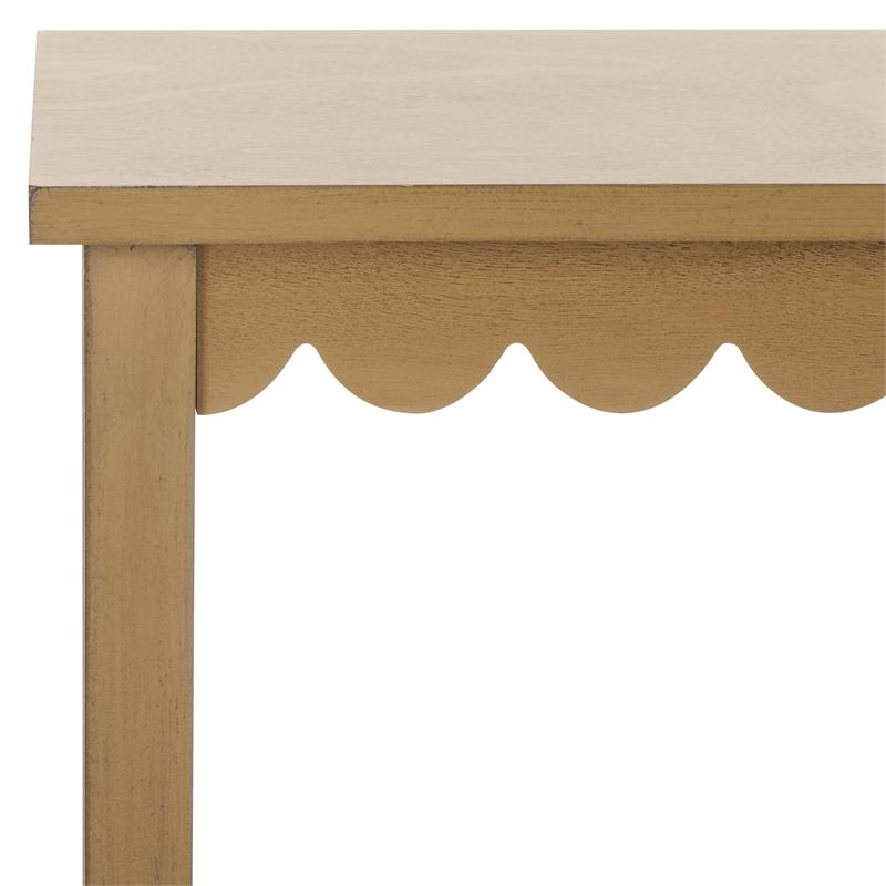 Safavieh Haven Wood Low Drawer Accent Table in Brown