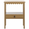 Safavieh Haven Wood Low Drawer Accent Table in Brown