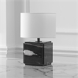 Safavieh Zahra Marble and Iron Table Lamp in Black / White