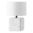 Safavieh Zahra Marble and Iron Table Lamp in White