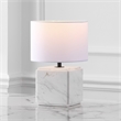 Safavieh Zahra Marble and Iron Table Lamp in White