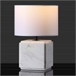 Safavieh Zahra Marble and Iron Table Lamp in White