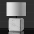 Safavieh Zahra Marble and Iron Table Lamp in White
