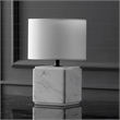 Safavieh Zahra Marble and Iron Table Lamp in White