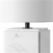 Safavieh Zahra Marble and Iron Table Lamp in White