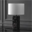 Safavieh Zahra Marble and Iron Tall Table Lamp in Black / White