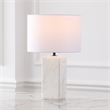 Safavieh Zahra Marble and Iron Tall Table Lamp in White