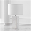 Safavieh Zahra Marble and Iron Tall Table Lamp in White