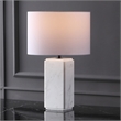 Safavieh Zahra Marble and Iron Tall Table Lamp in White