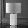 Safavieh Zahra Marble and Iron Tall Table Lamp in White