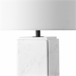 Safavieh Zahra Marble and Iron Tall Table Lamp in White