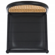 Safavieh Laylie Rattan And Leather Counter Stool in Black