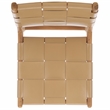 Safavieh Cassaphina Woven Leather Dining Chair in Tan / Natural
