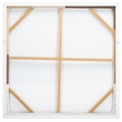 Safavieh Neutral Location Wood Framed Mixed Media Art in Brown/Off White